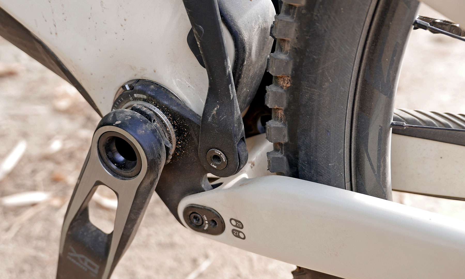 Scott Ransom 170mm 6-bar carbon freeride enduro mountain bike, mullet flip-chip & Sag-o-meter