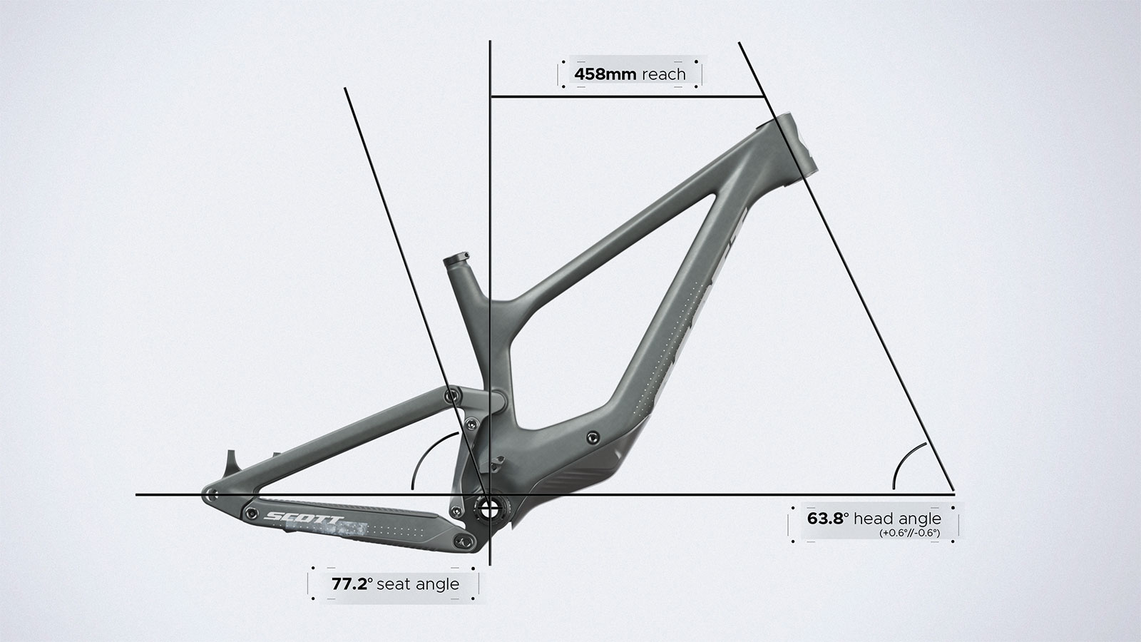Scott Ransom 170mm 6-bar carbon freeride enduro mountain bike, size Medium geometry